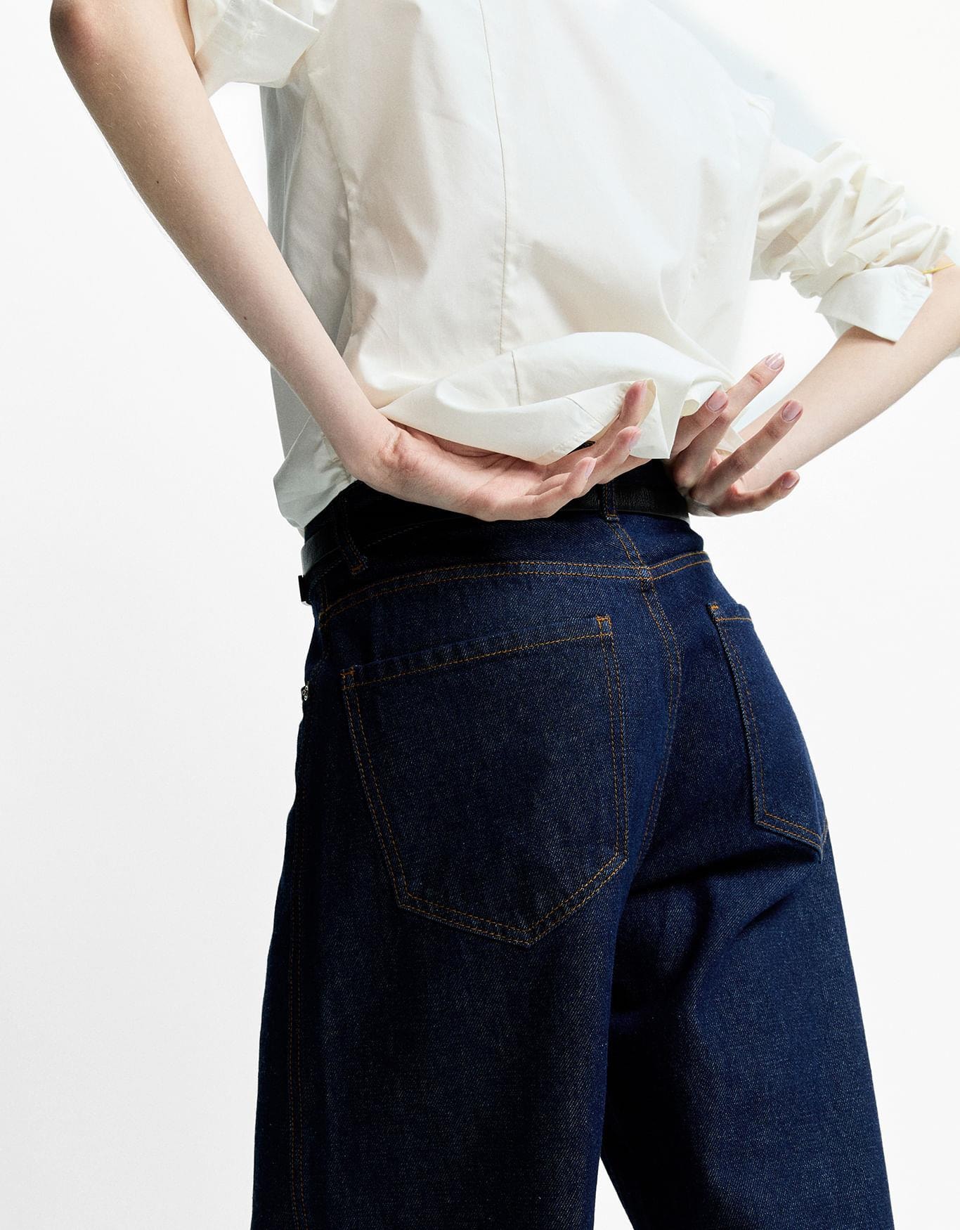 Calça Jeans Pantalona