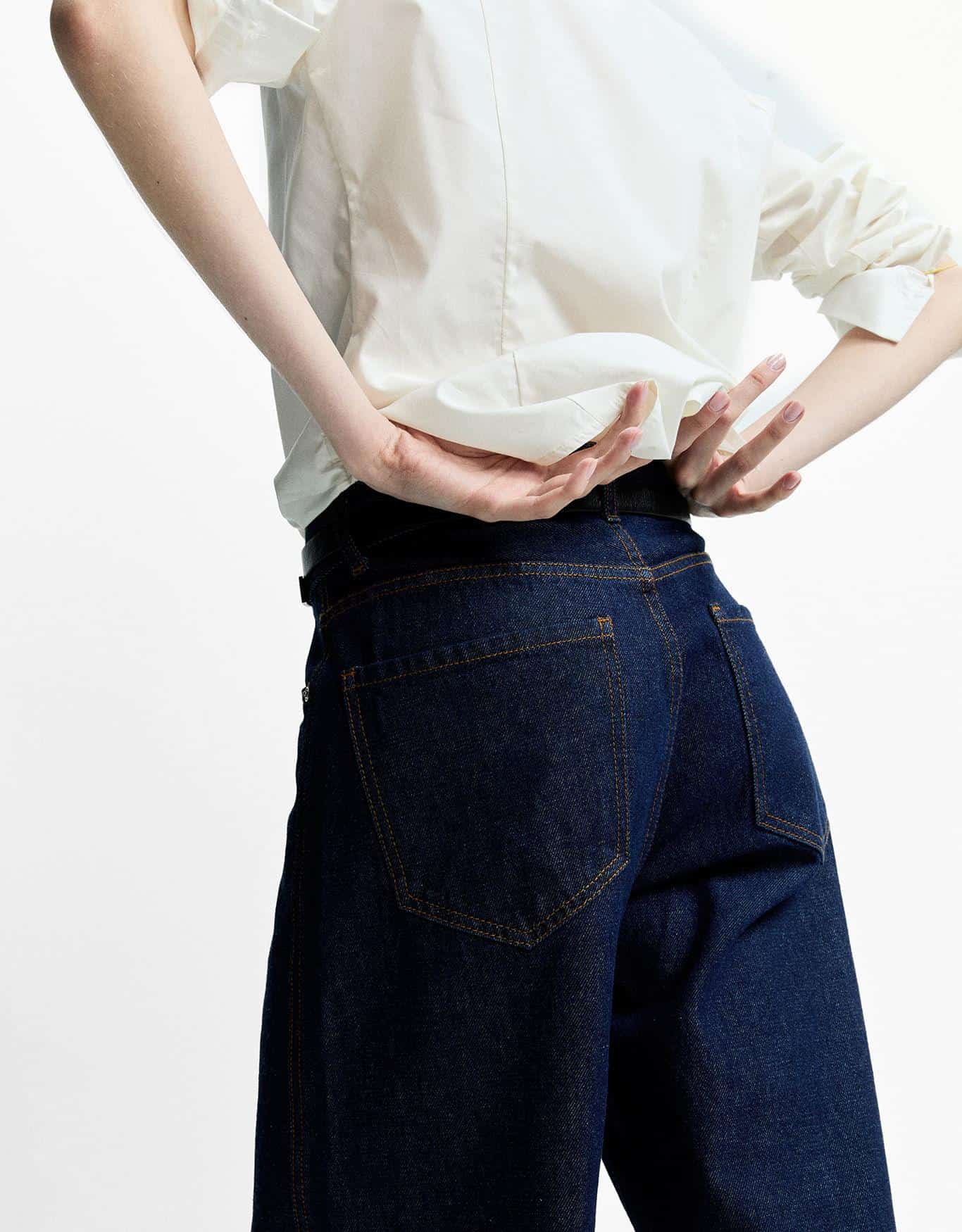 Calça Jeans Pantalona