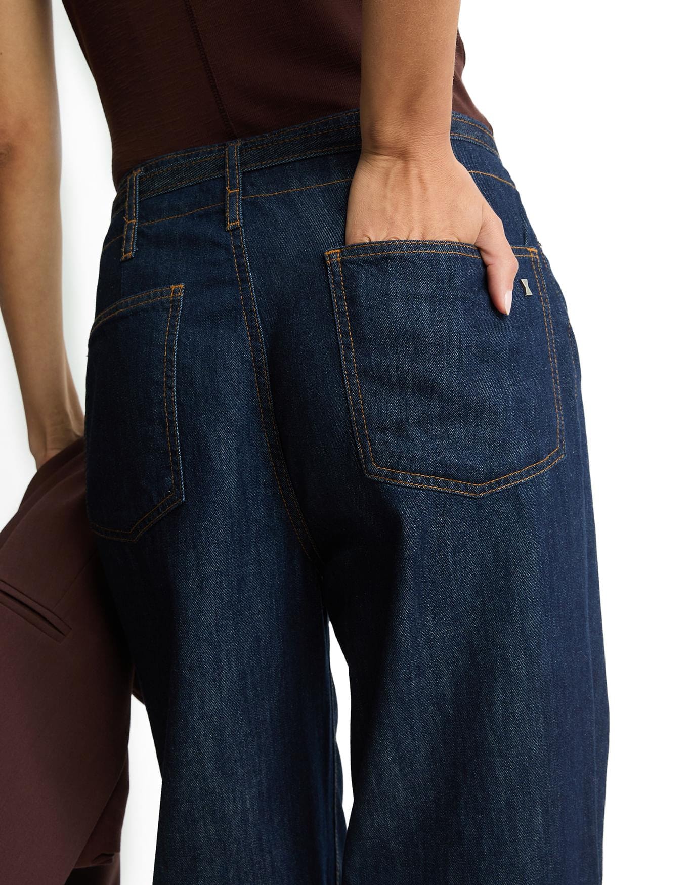 Calça Jeans Reta Cinto