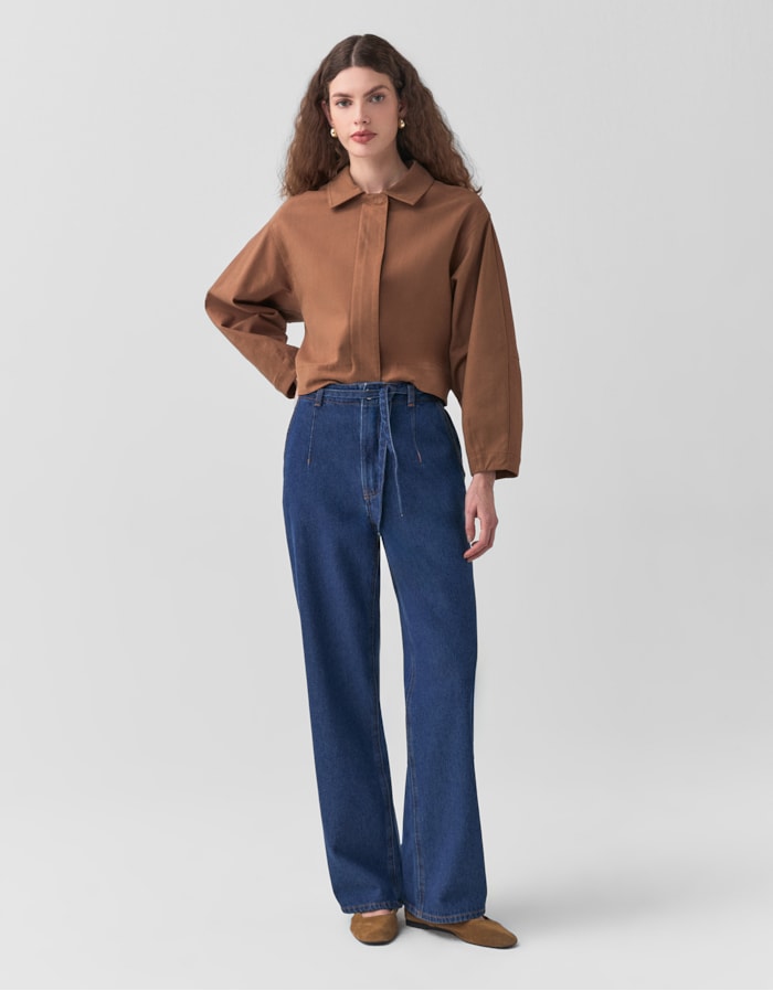 Shoulder — Calça Jeans Reta Cinto