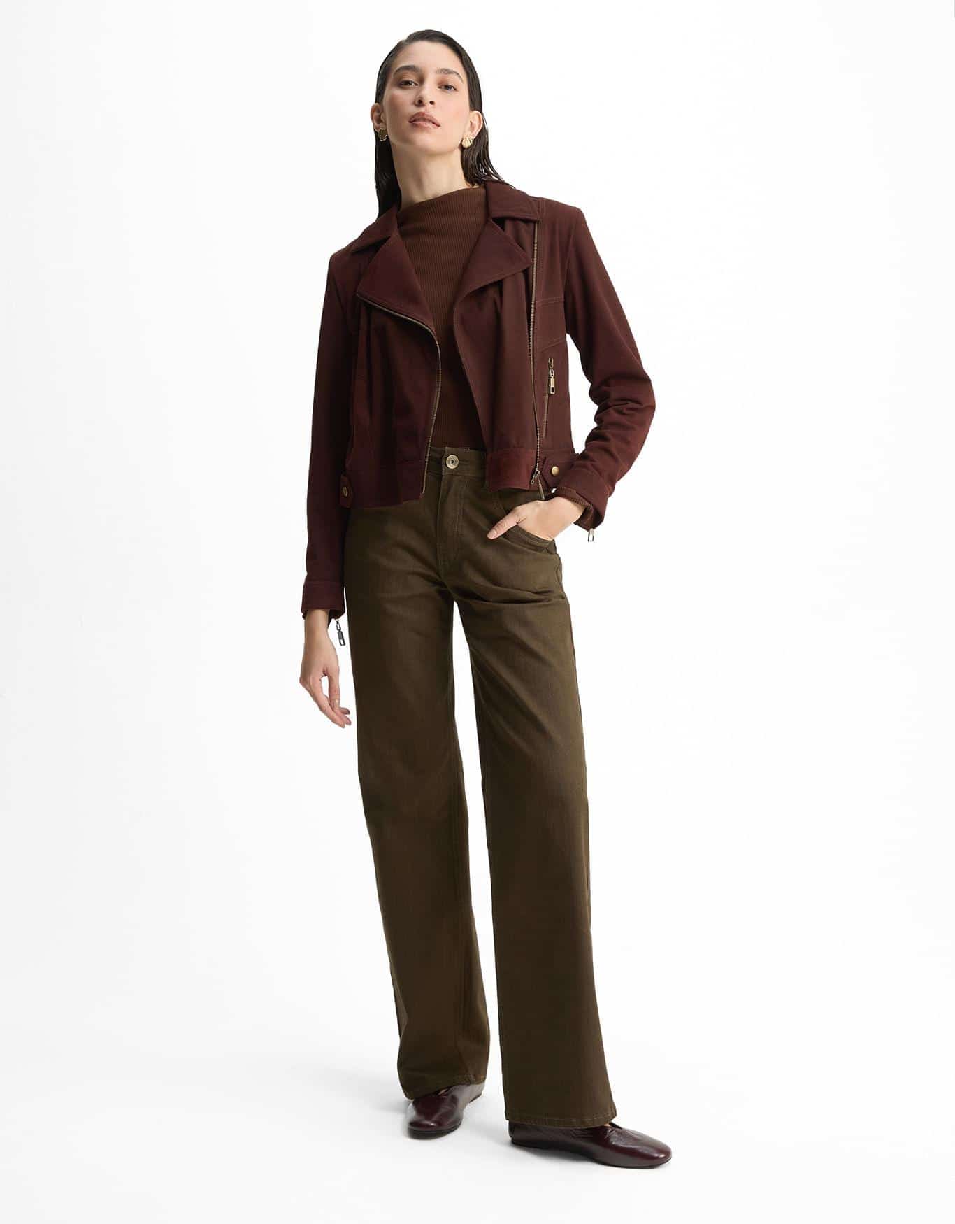 Calça Jeans Reta Cintura Média