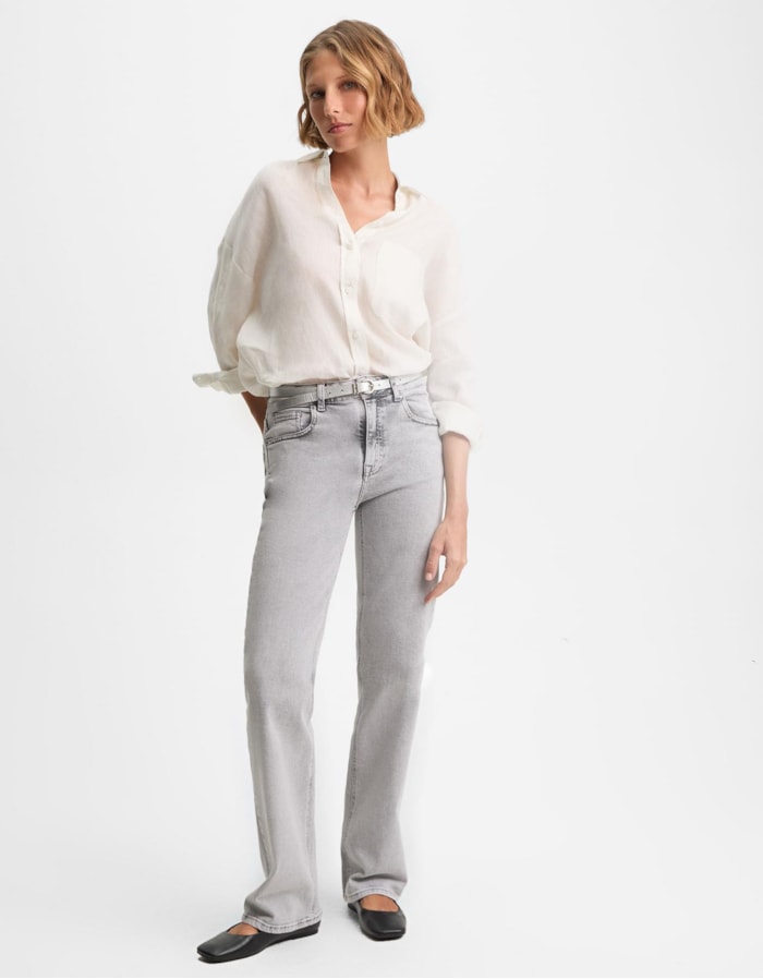 Calça Jeans Reta Comfort