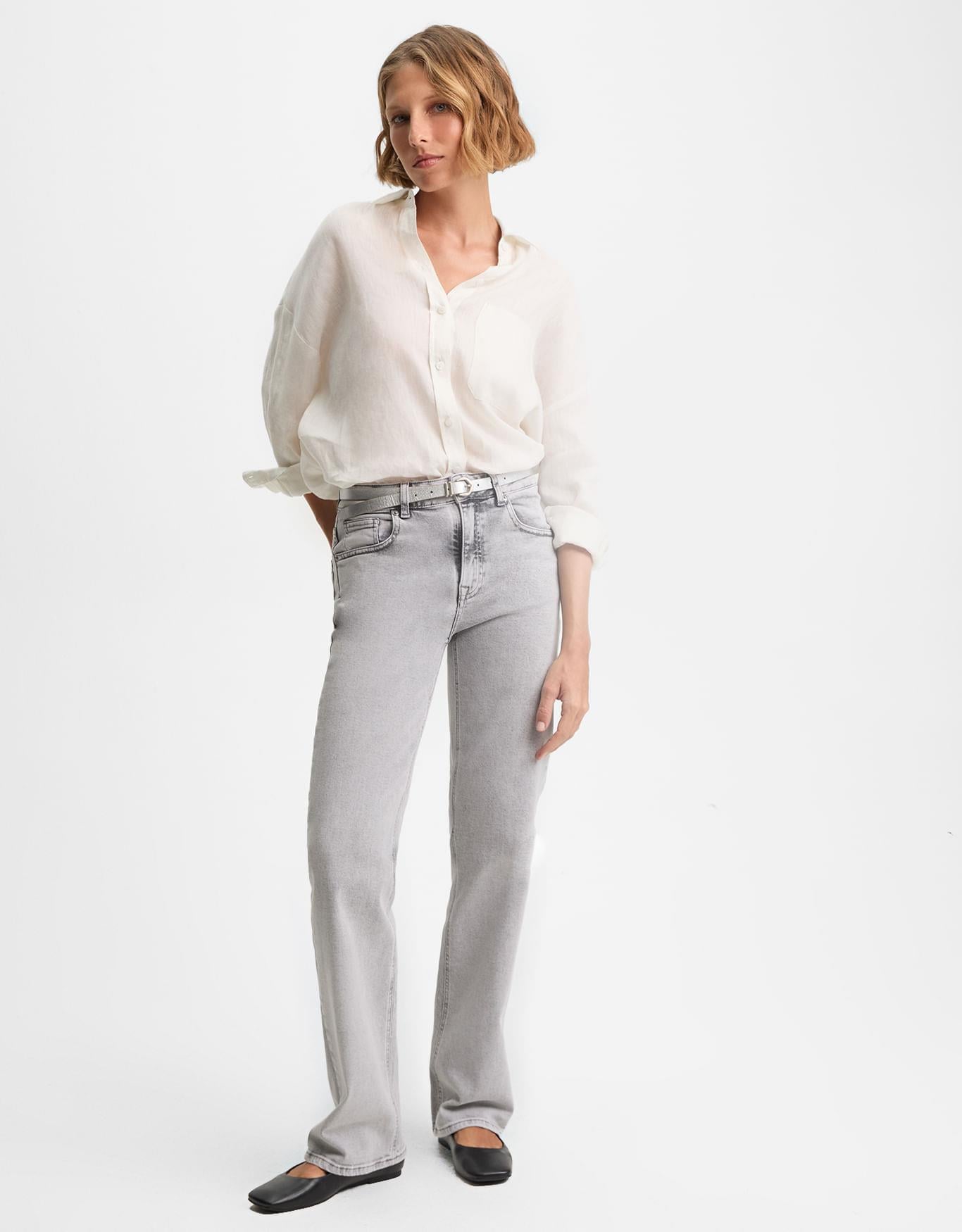 Calça Jeans Reta Comfort