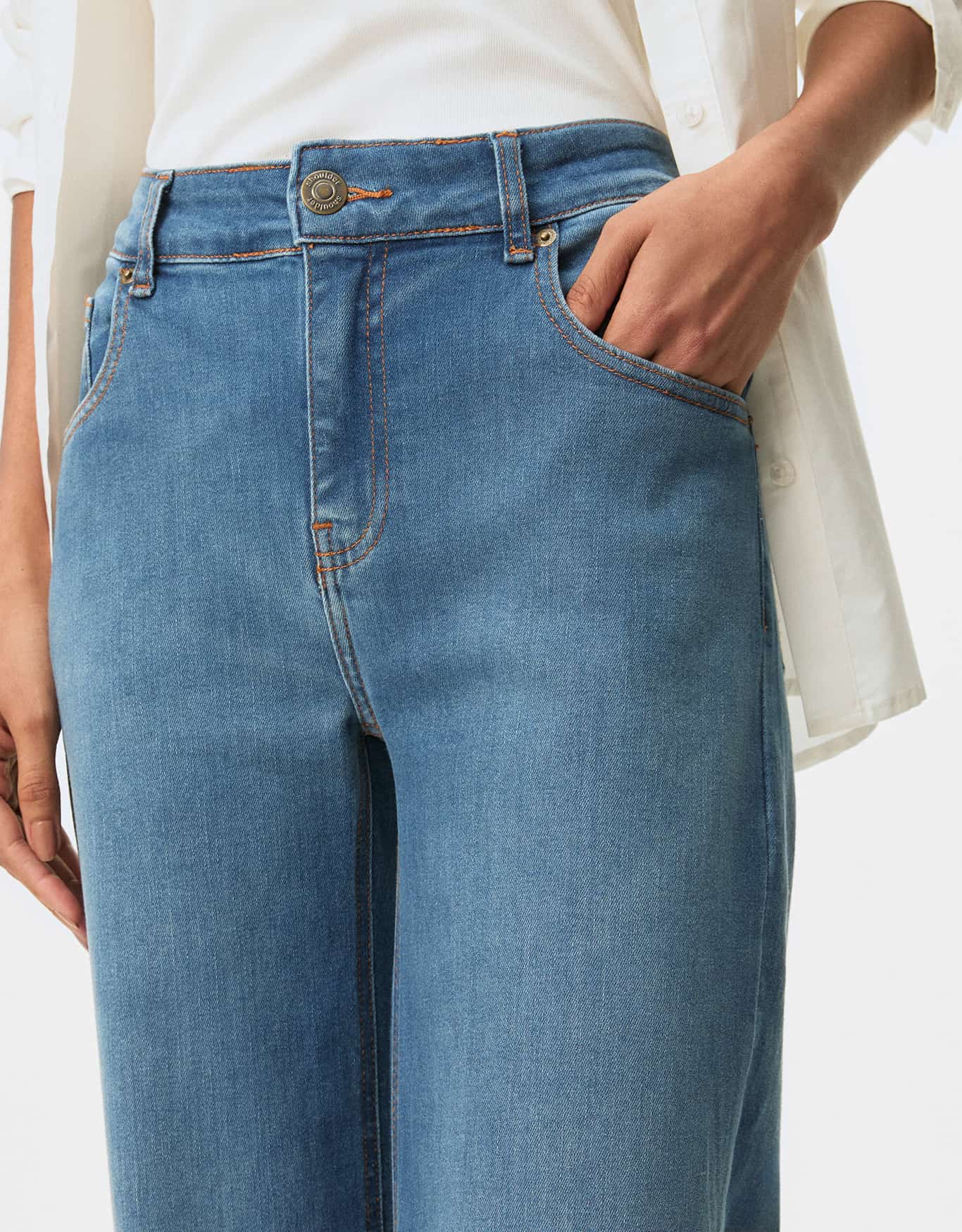 Calça Jeans Reta Comfort