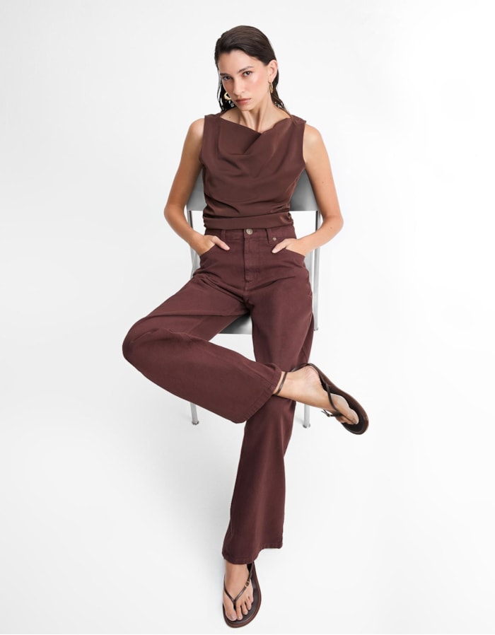 Calça Jeans Reta Five Pocket