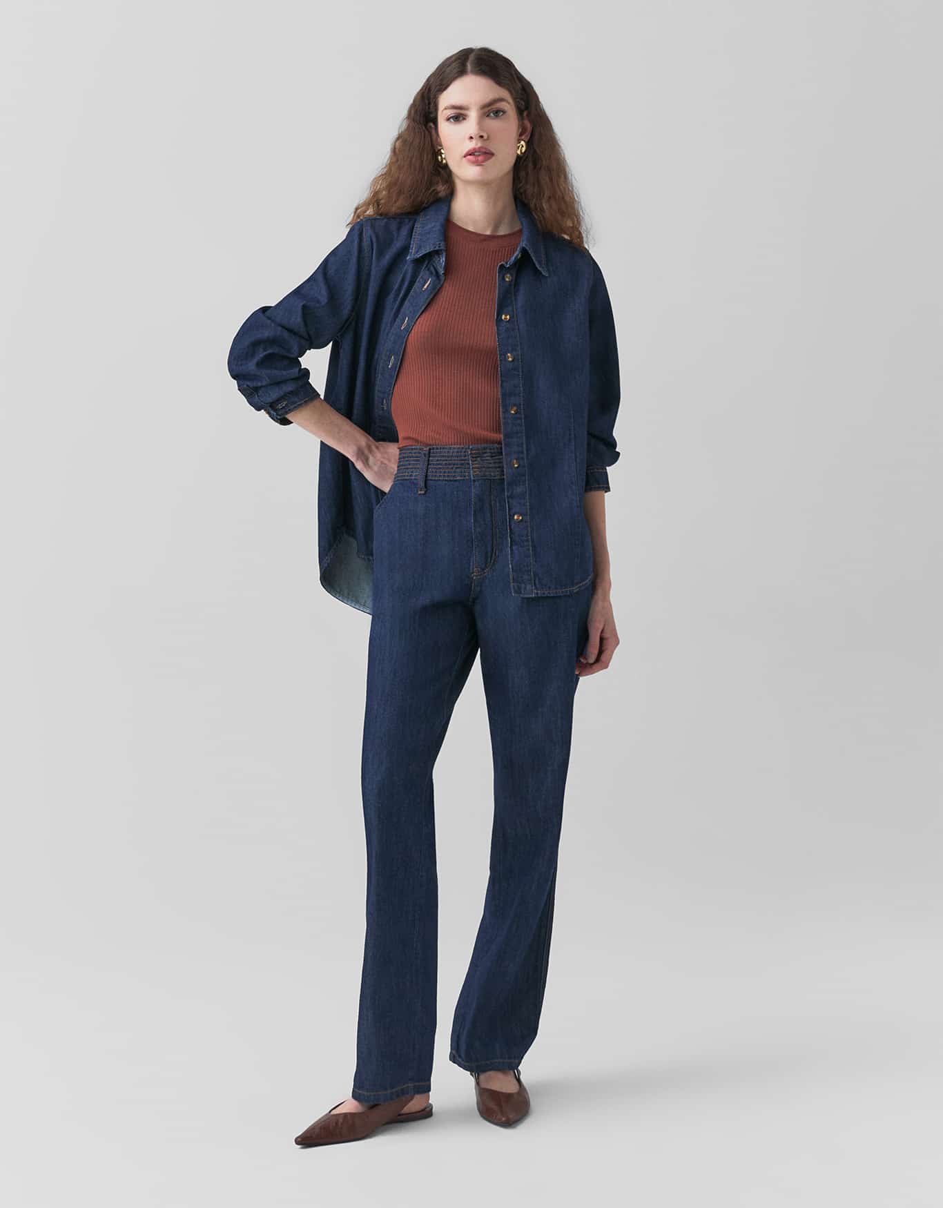 Calça Jeans Reta Slim