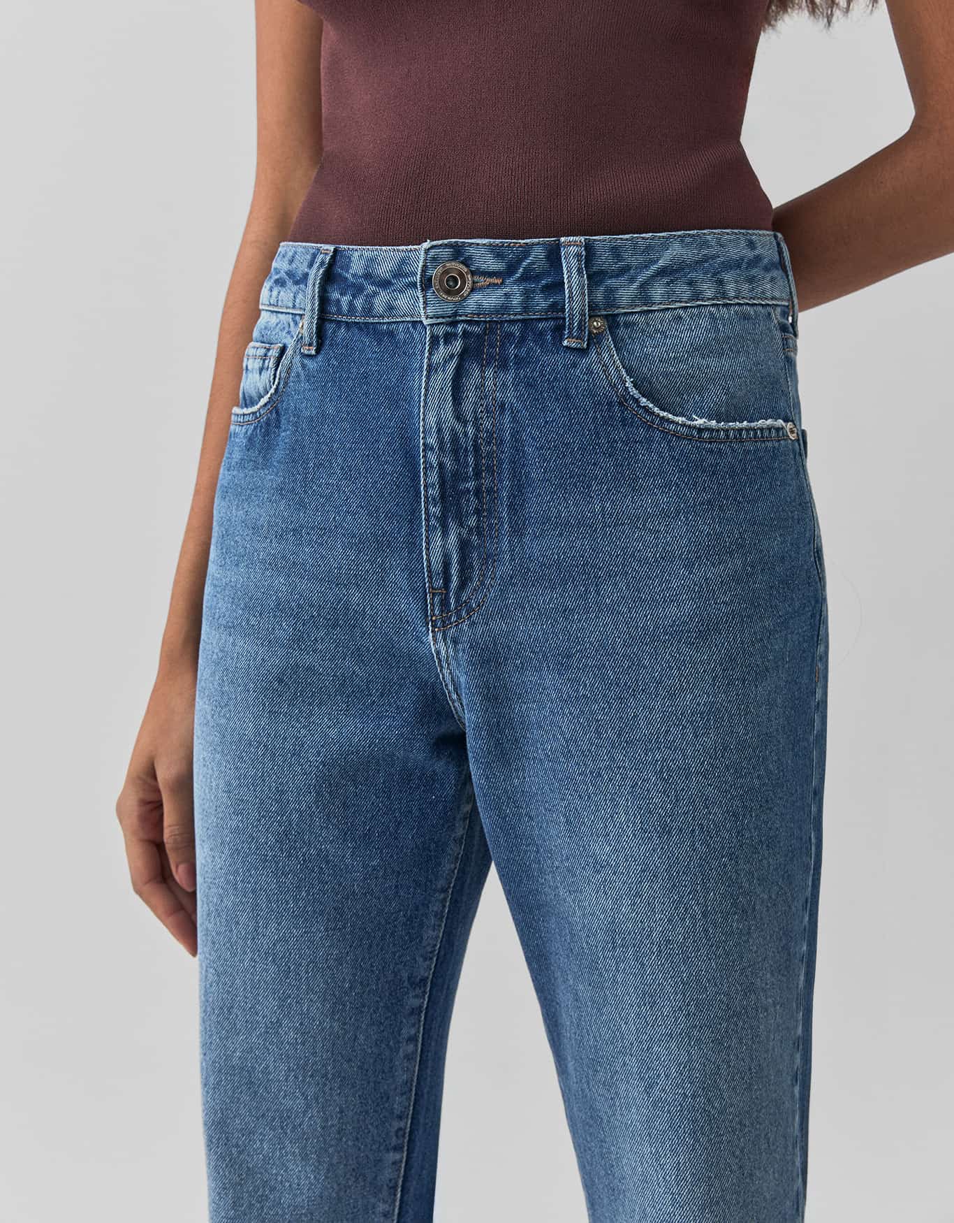 Calça Jeans Reta Slim