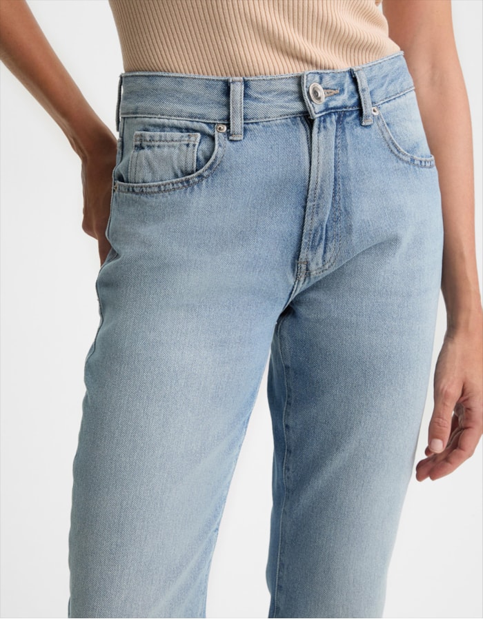 Calça Jeans Reta Slim