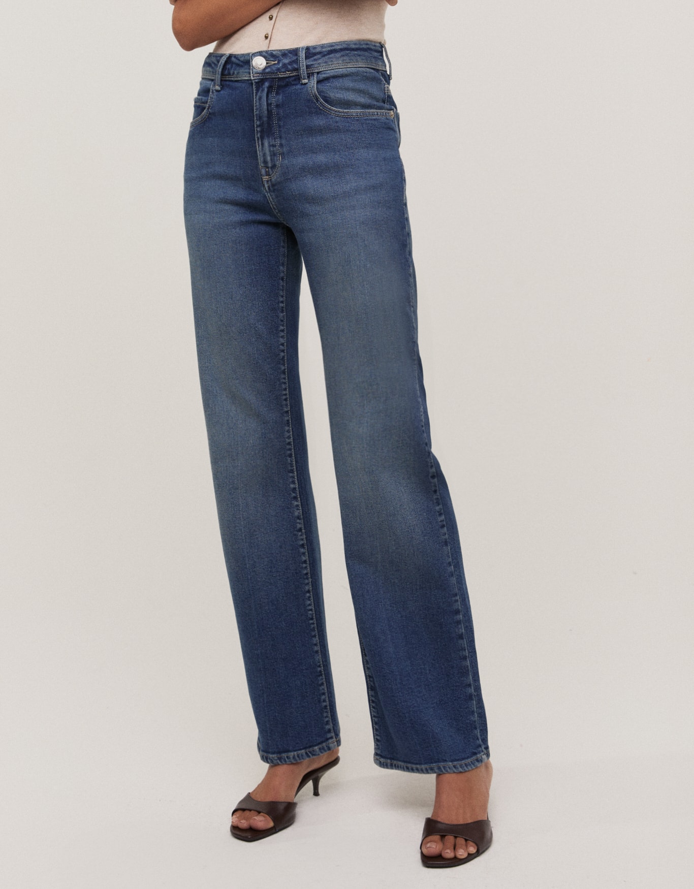 Calça Jeans Reta Vintage