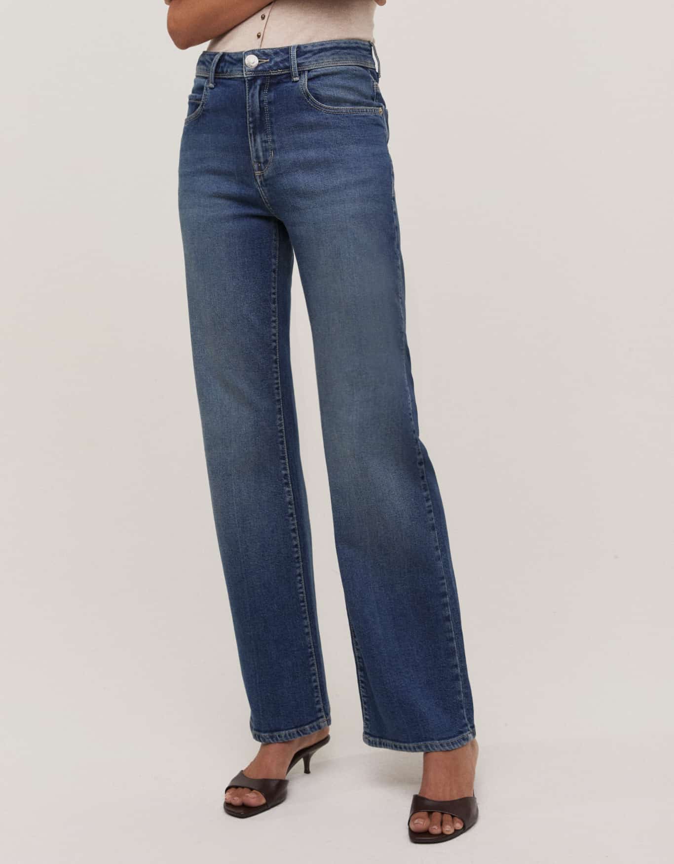 Calça Jeans Reta Vintage