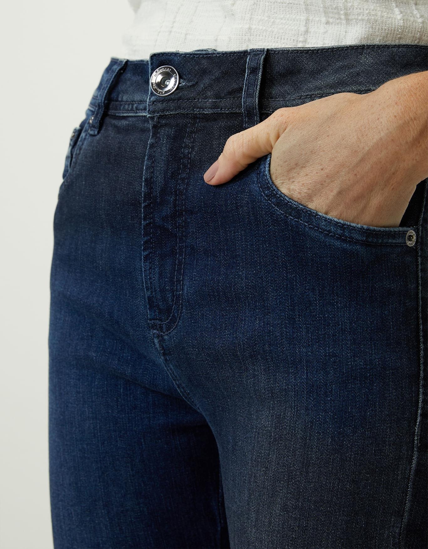 Calça Jeans Skinny Cintura Alta