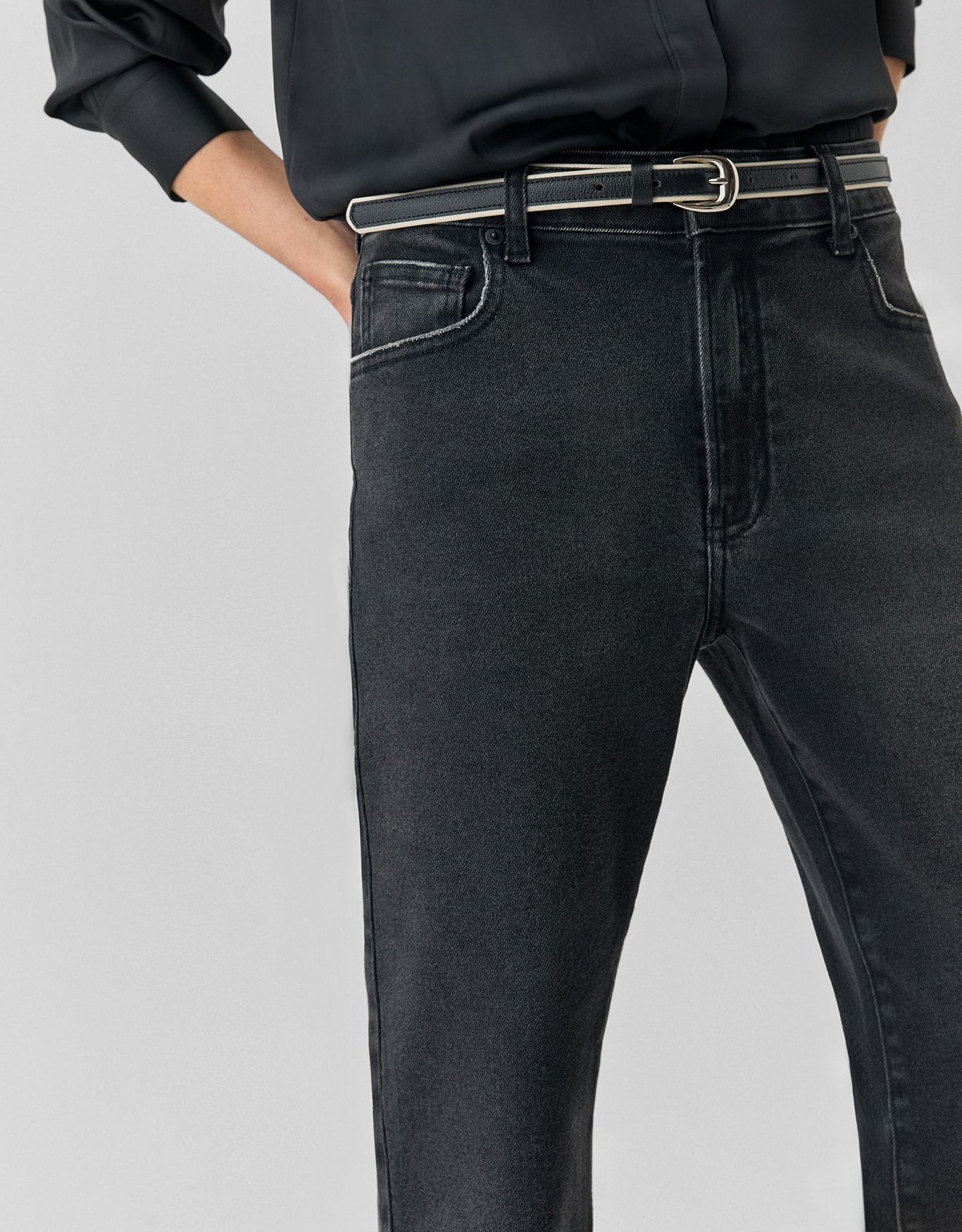 Calça Jeans Slim Black