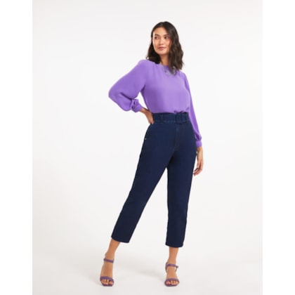 Calça Jeans Slim Com Cinto