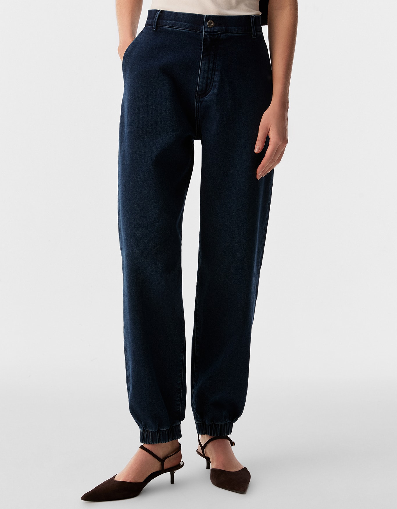 Calça Jeans Slim Cós Elastico