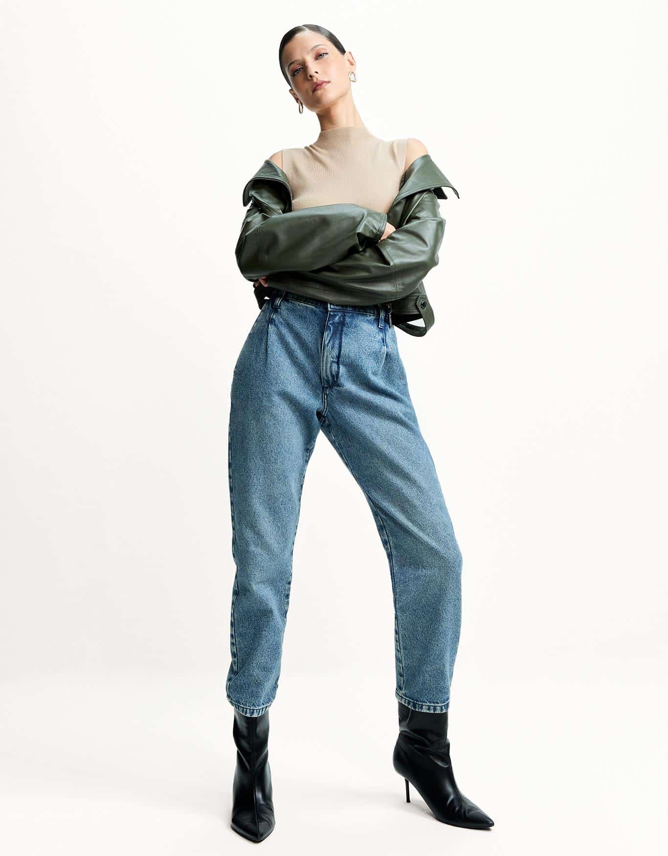 Calça Jeans Slim Elástico Cós