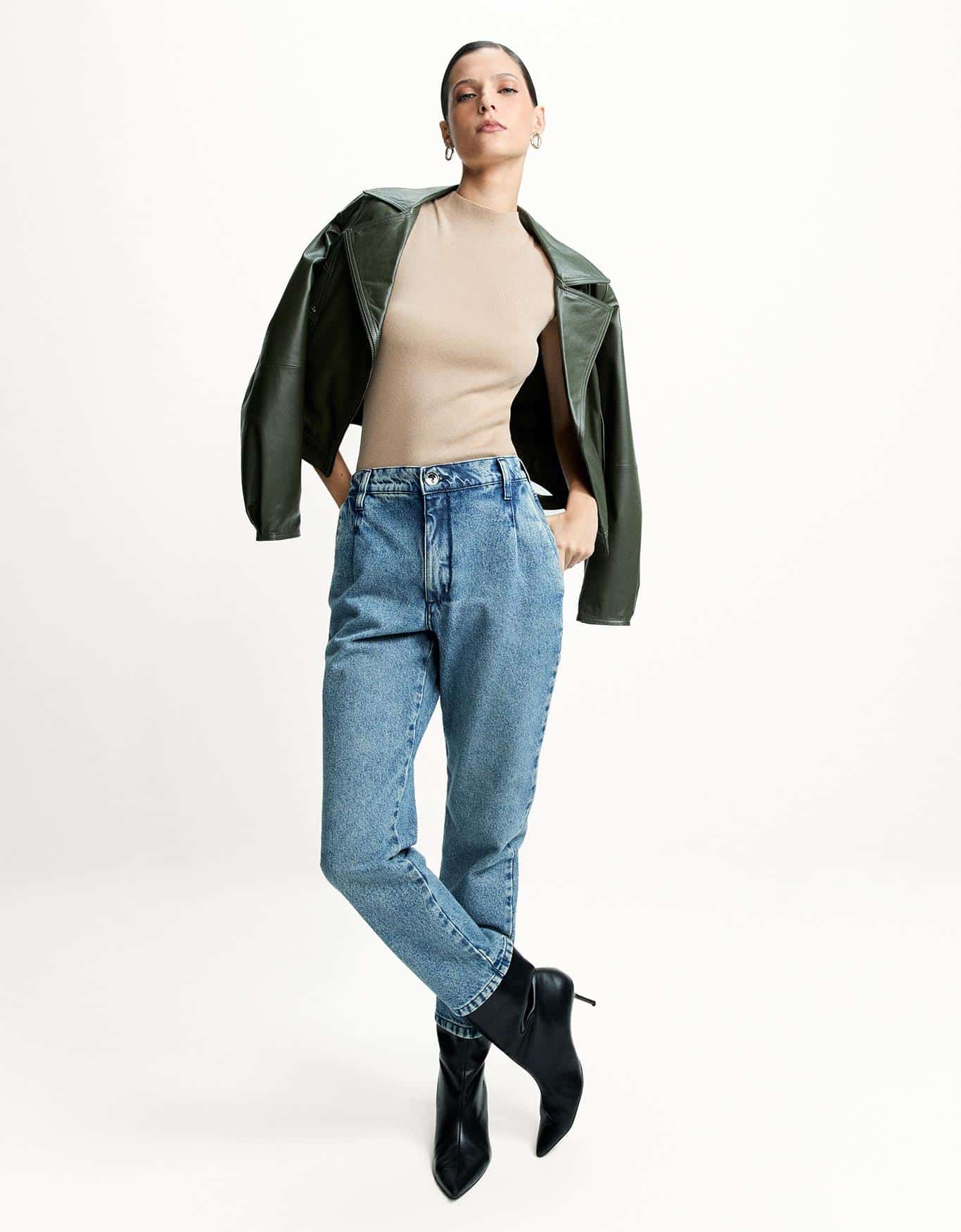 Calça Jeans Slim Elástico Cós