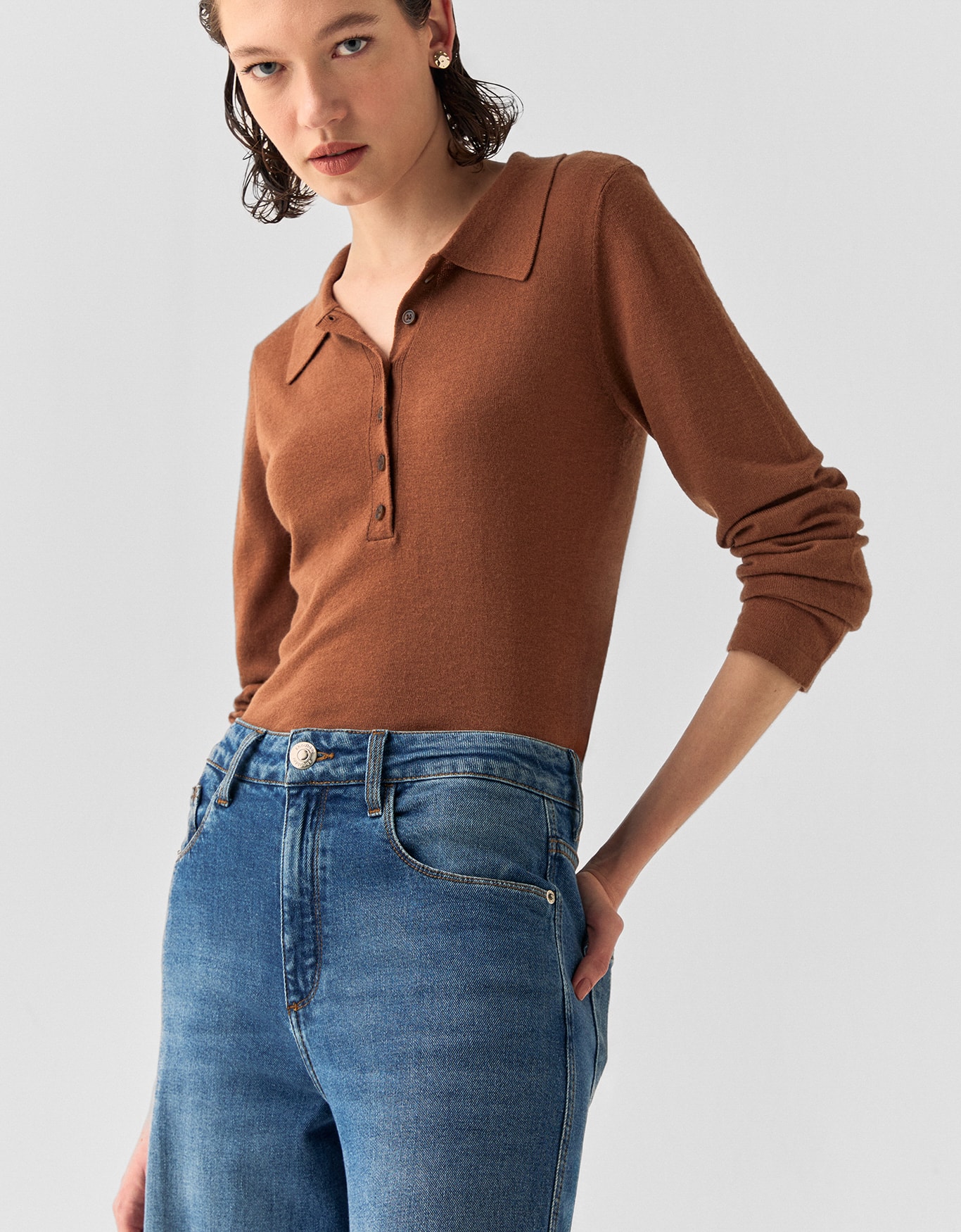 Calça Jeans Wide