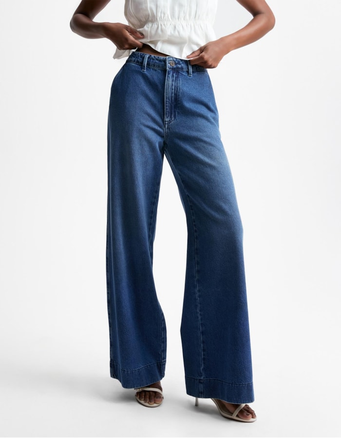 Calça Jeans Wide Alfaiatada