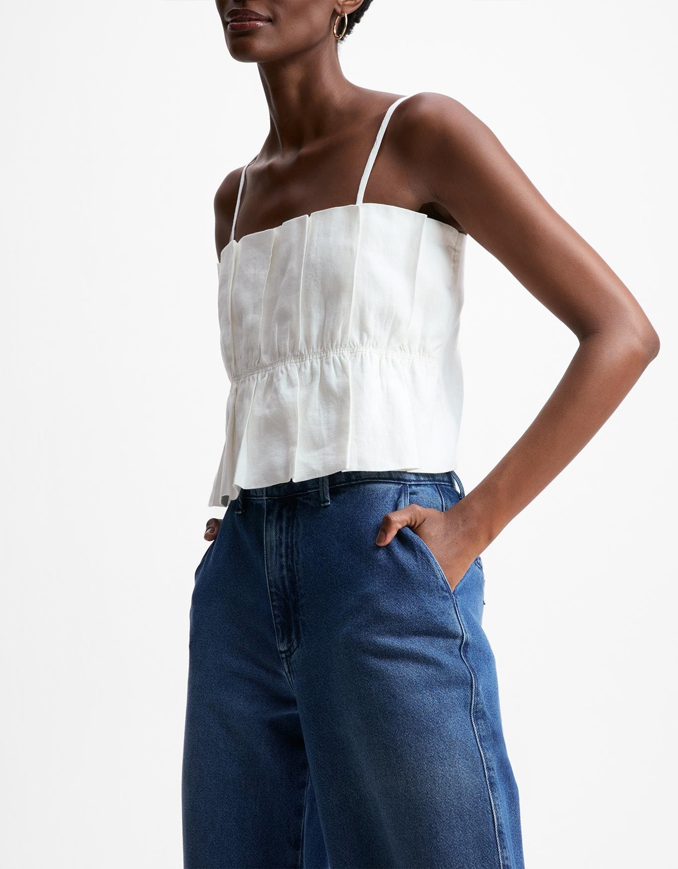 Calça Jeans Wide Alfaiatada