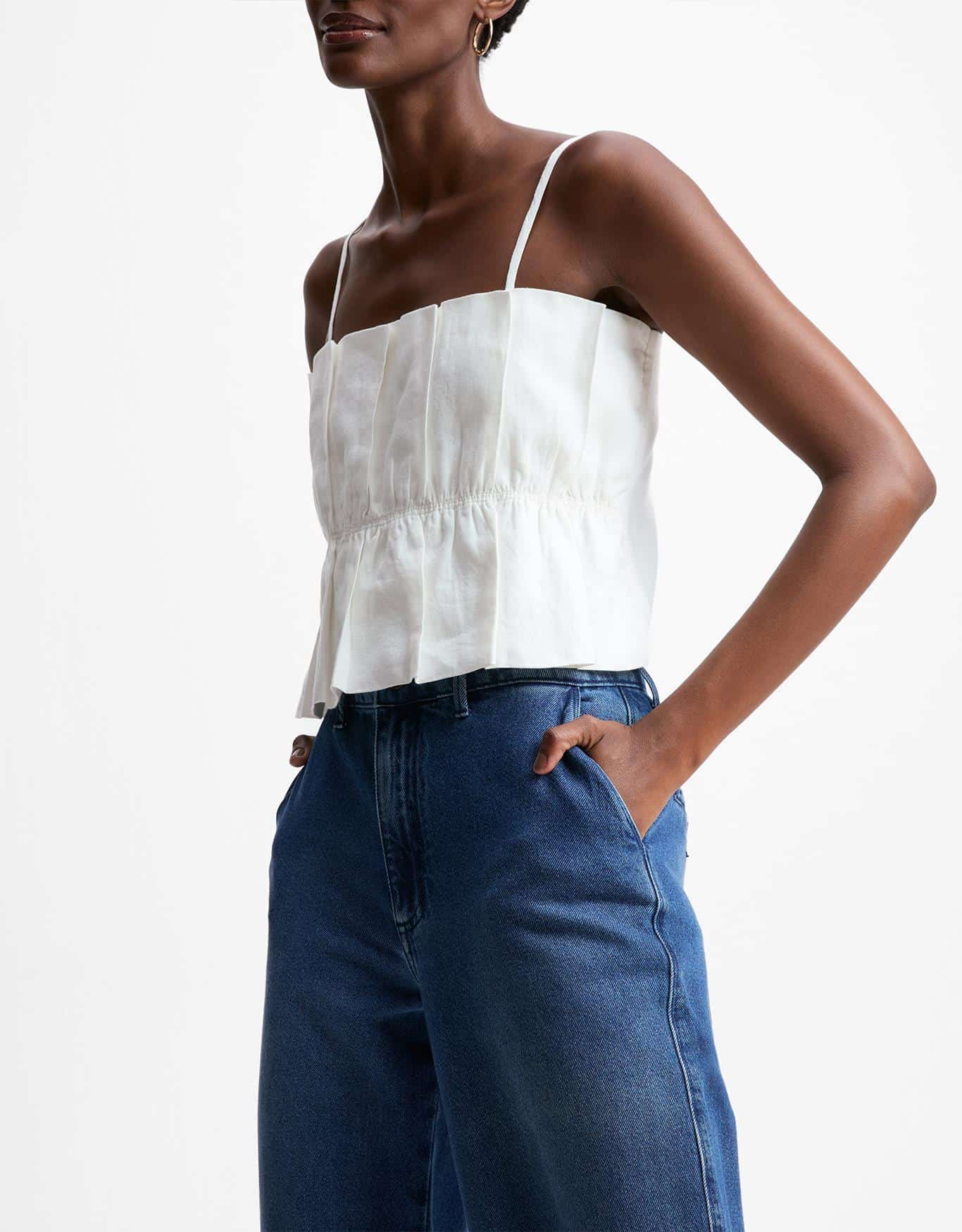 Calça Jeans Wide Alfaiatada