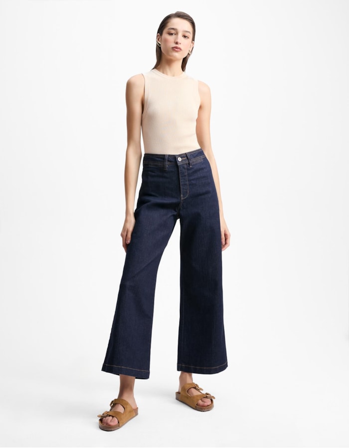 Shoulder — Calça Jeans Wide Bolsos Frente