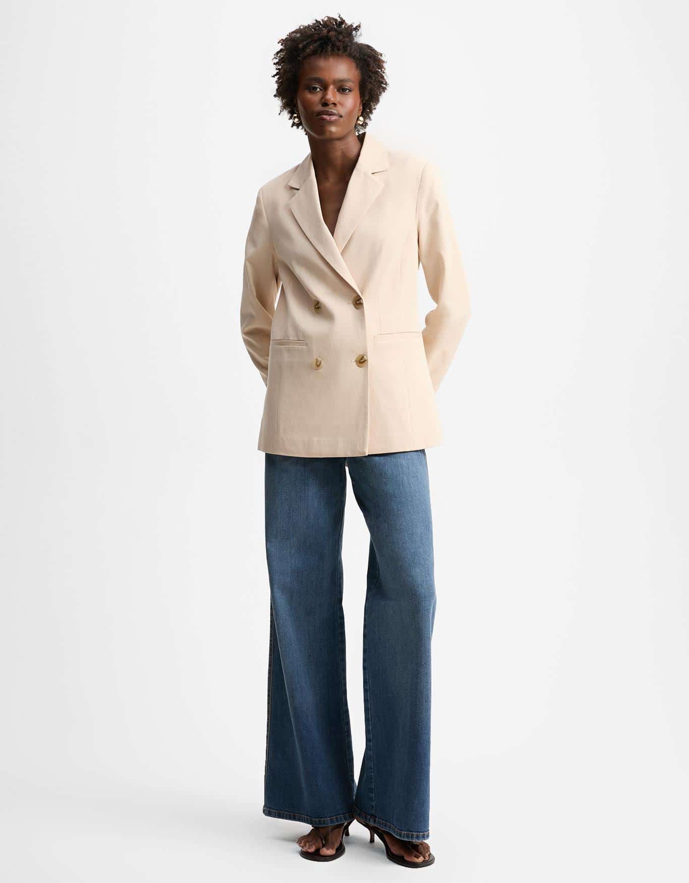 Calça Jeans Wide Five Pockets