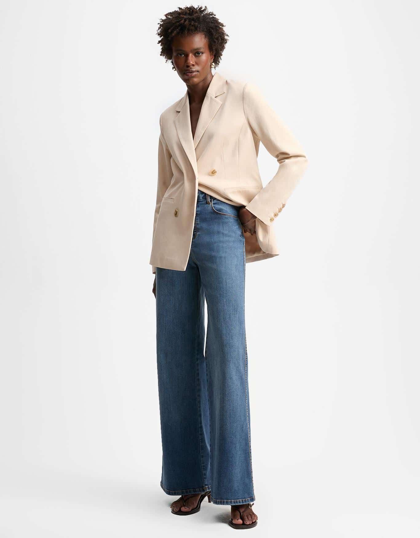 Calça Jeans Wide Five Pockets