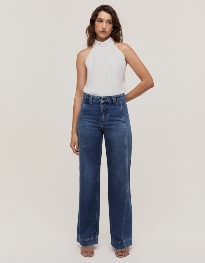 Shoulder — Calça Jeans Wide Nesga