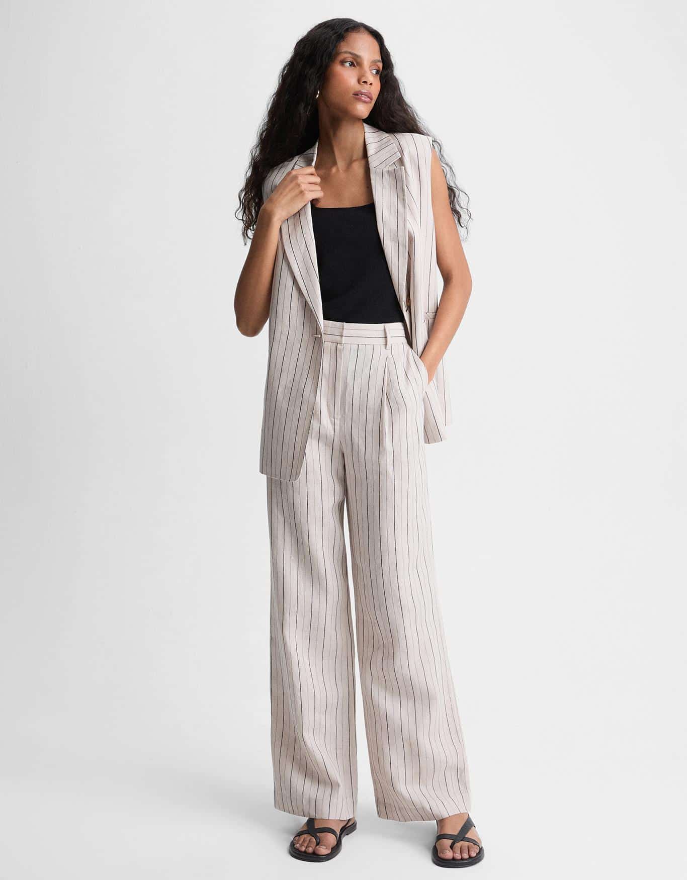 Calça Linho Fio Tinto