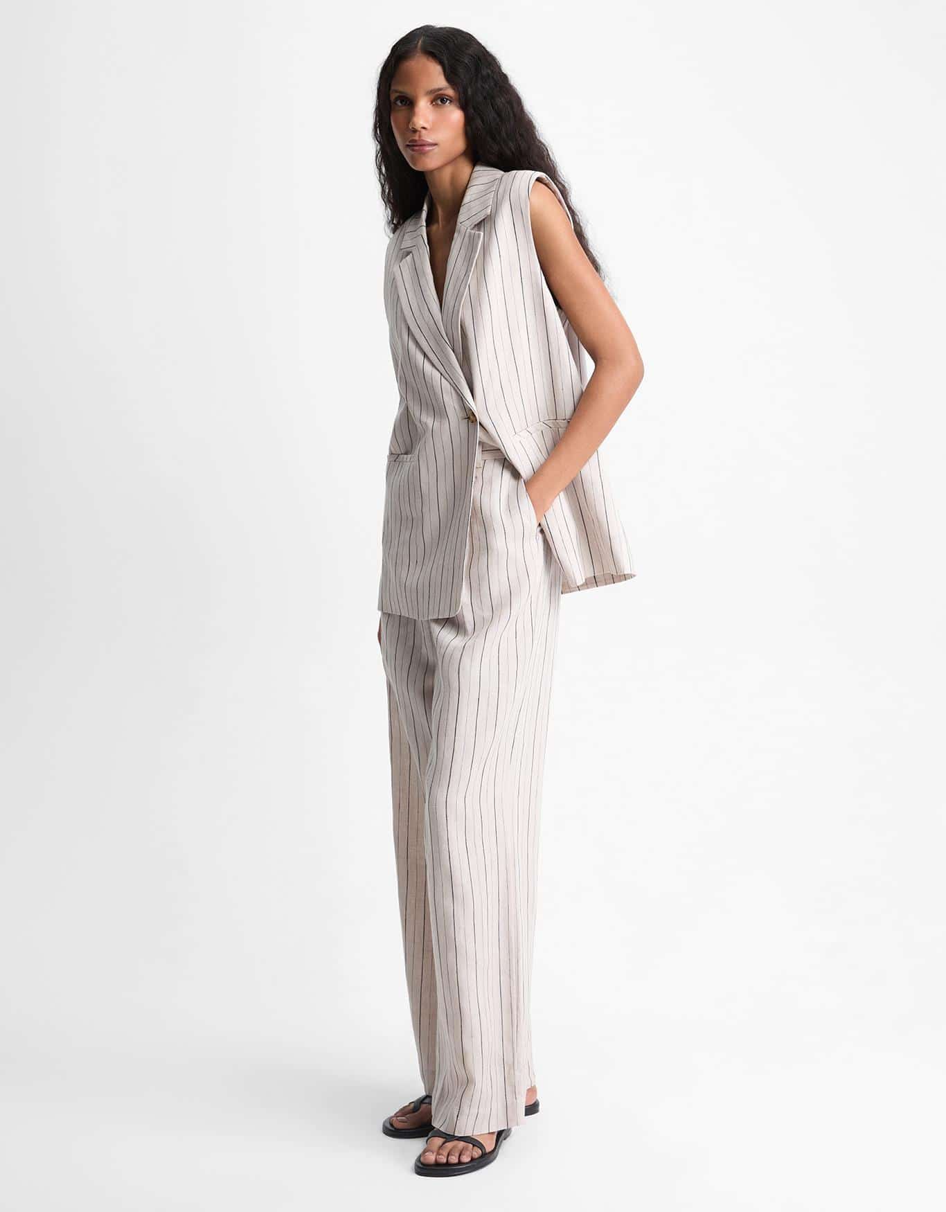 Calça Linho Fio Tinto