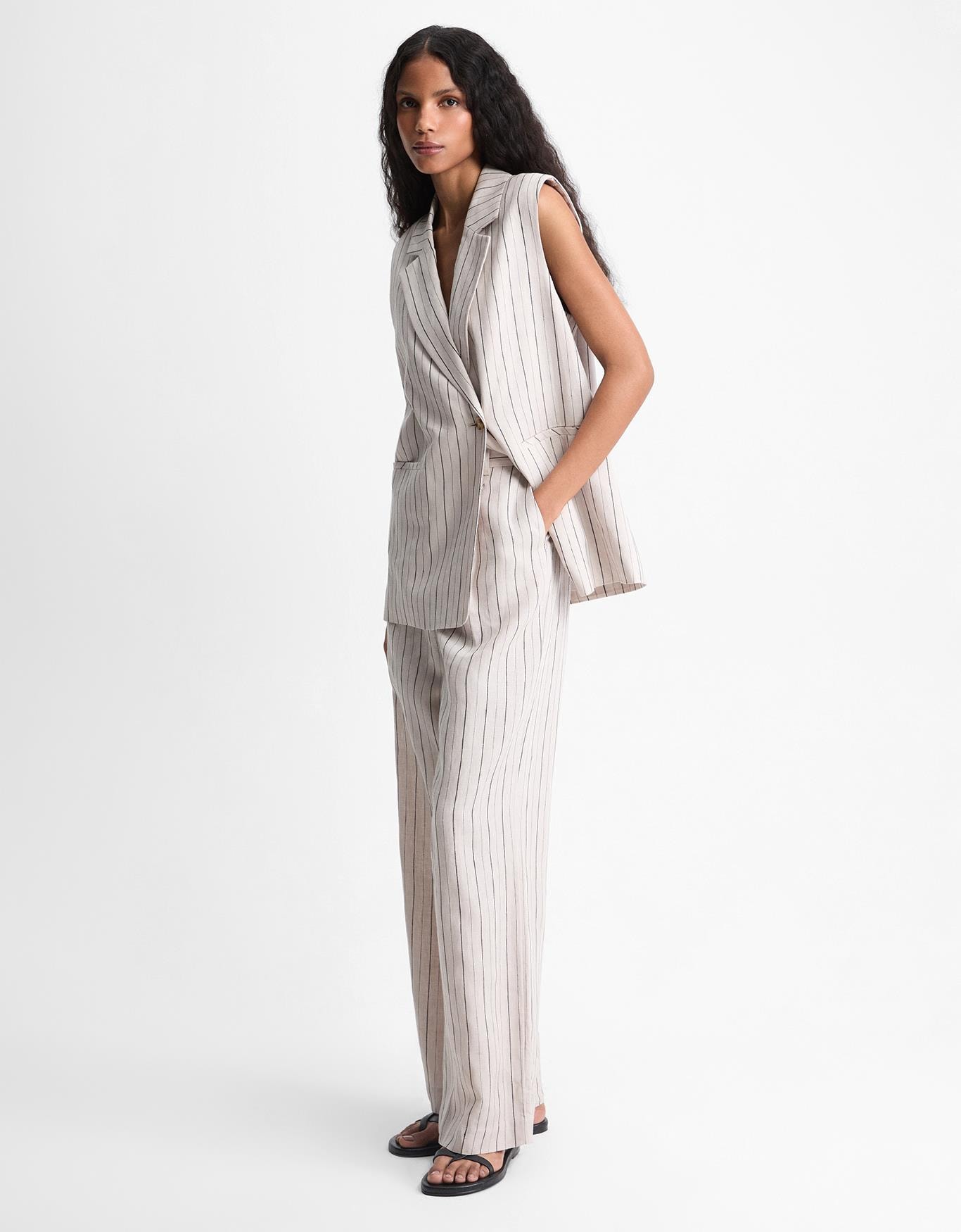 Calça Linho Fio Tinto