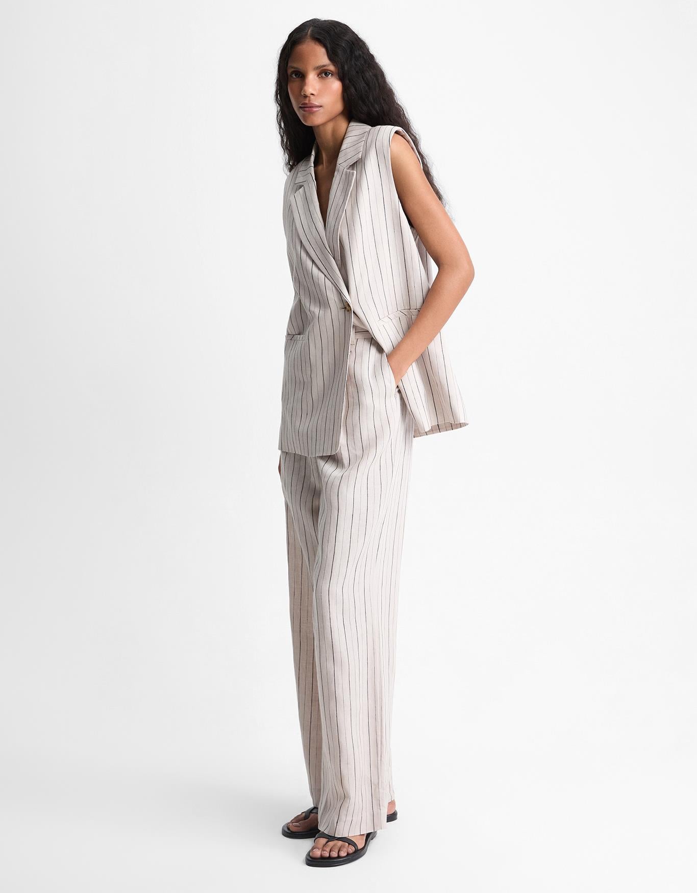 Calça Linho Fio Tinto