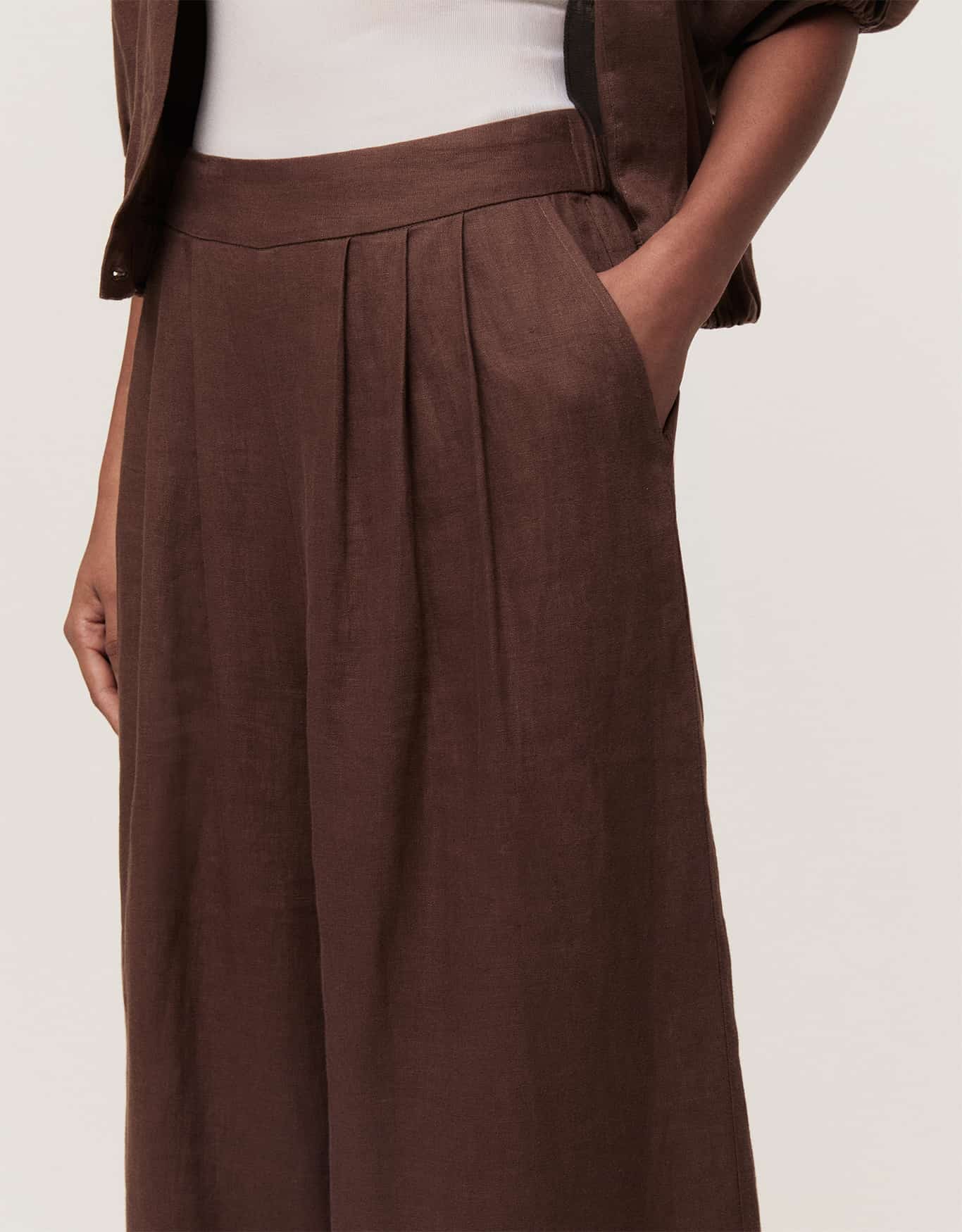Calça Linho Pantalona