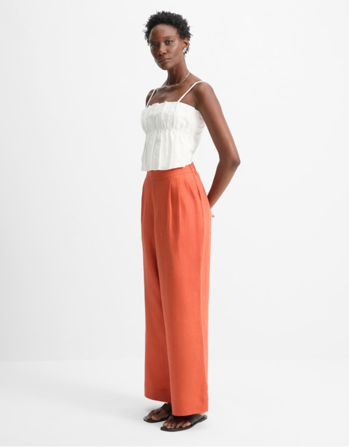 Shoulder — Calça Linho Pregas