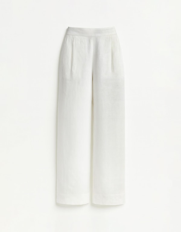 Calça Linho Pregas