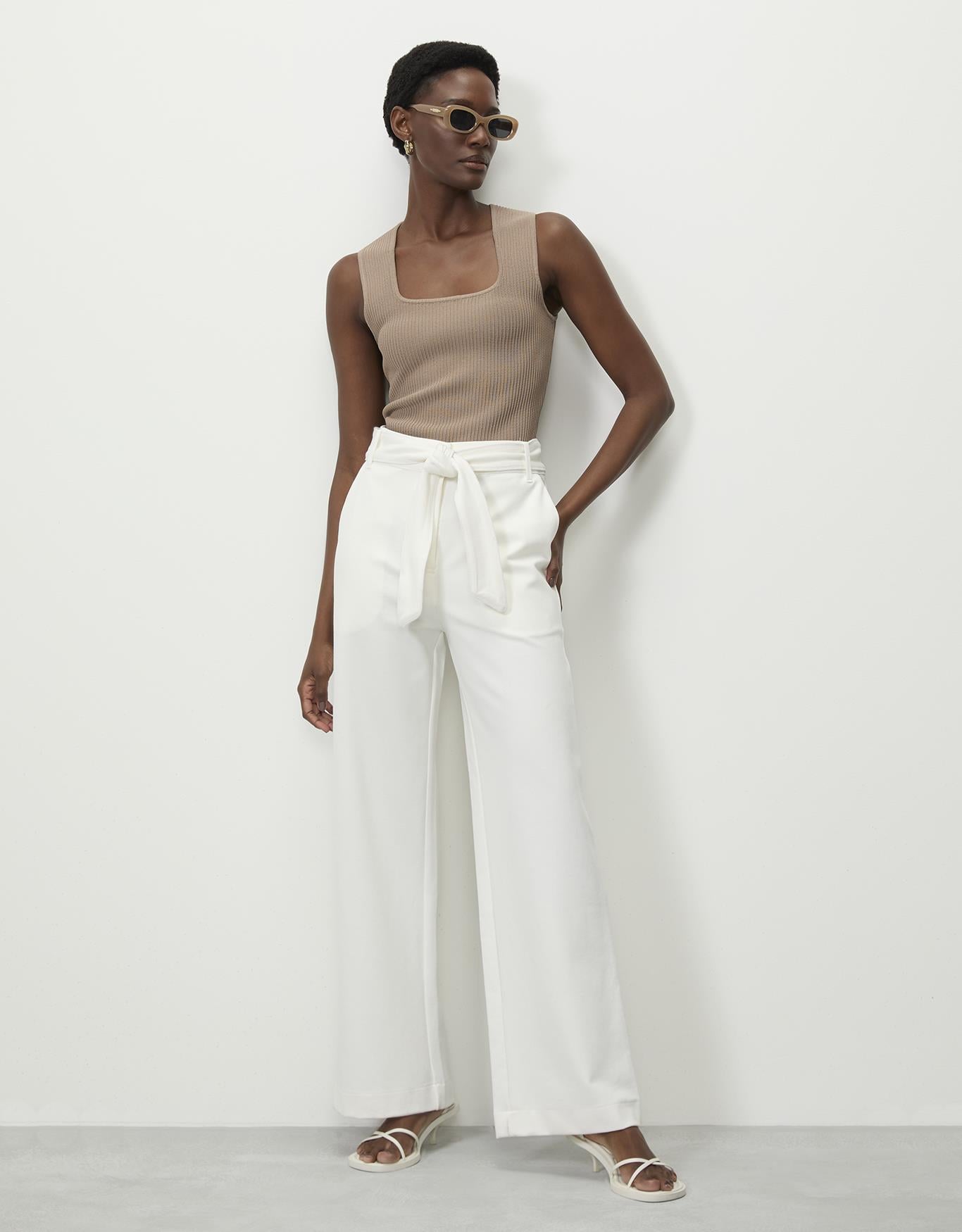 Calça Malha Estruturada 360 0ff White