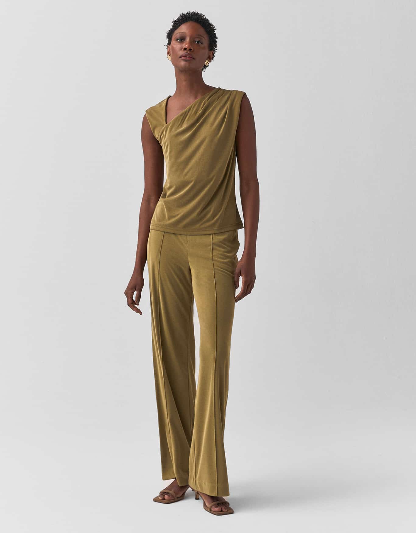 Calça Malha Friso Frontal