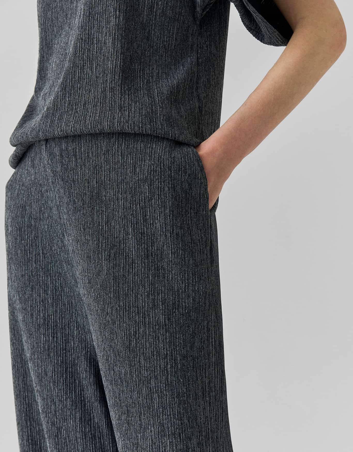 Calça Malha Textura Mescla