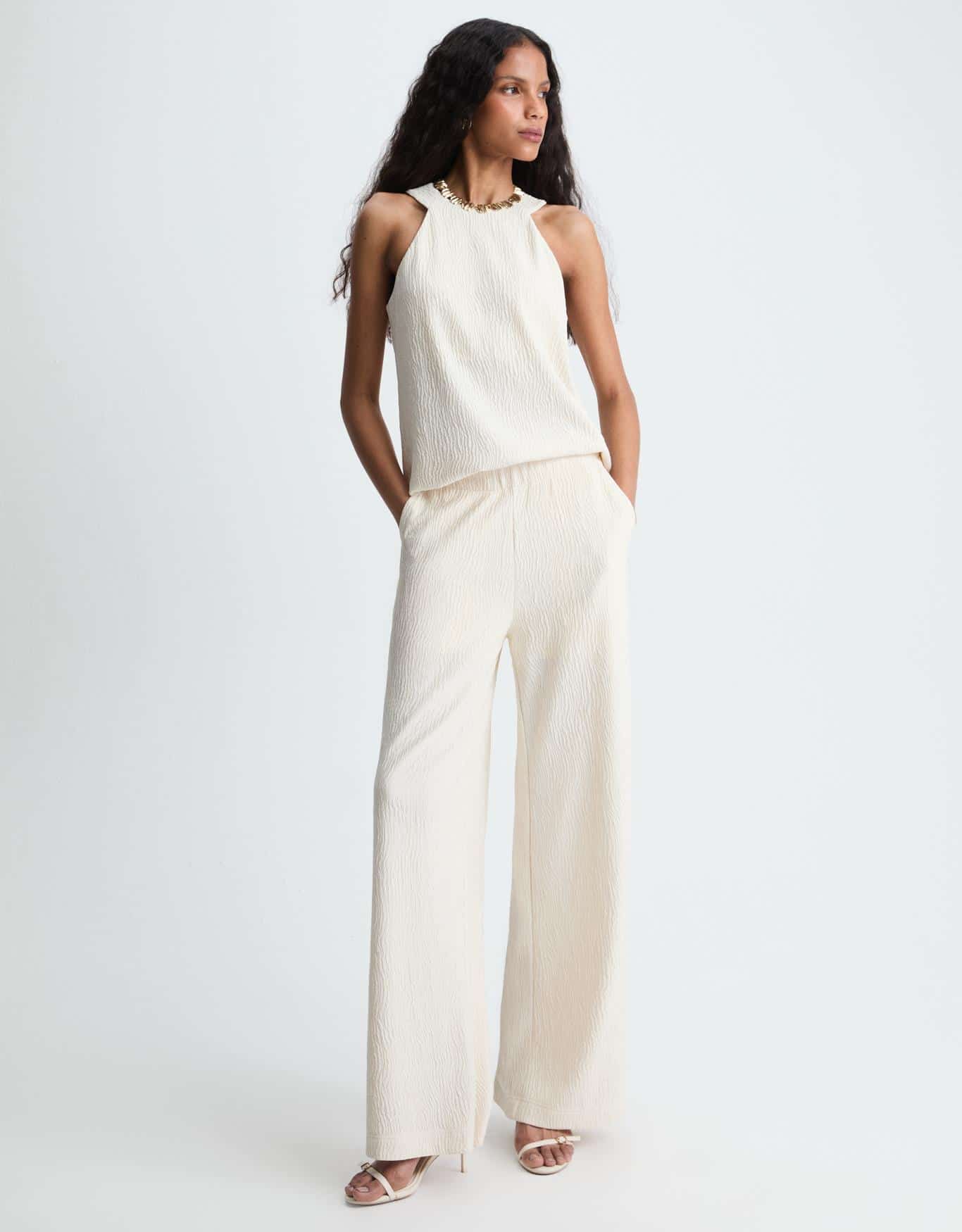 Calça Malha Texturizada