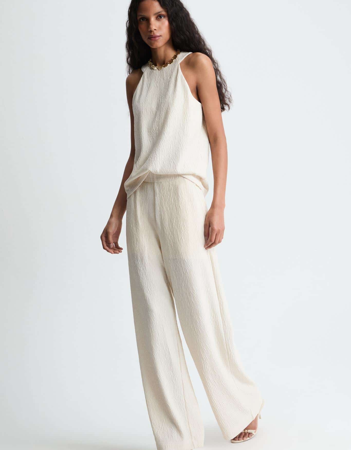 Calça Malha Texturizada