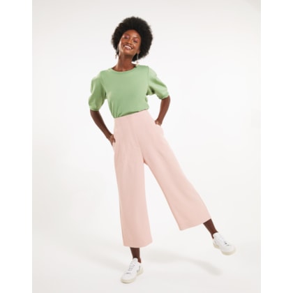 Calça Pantacourt Cintura Alta