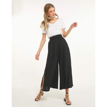 Calça Pantacourt Linho Viscose