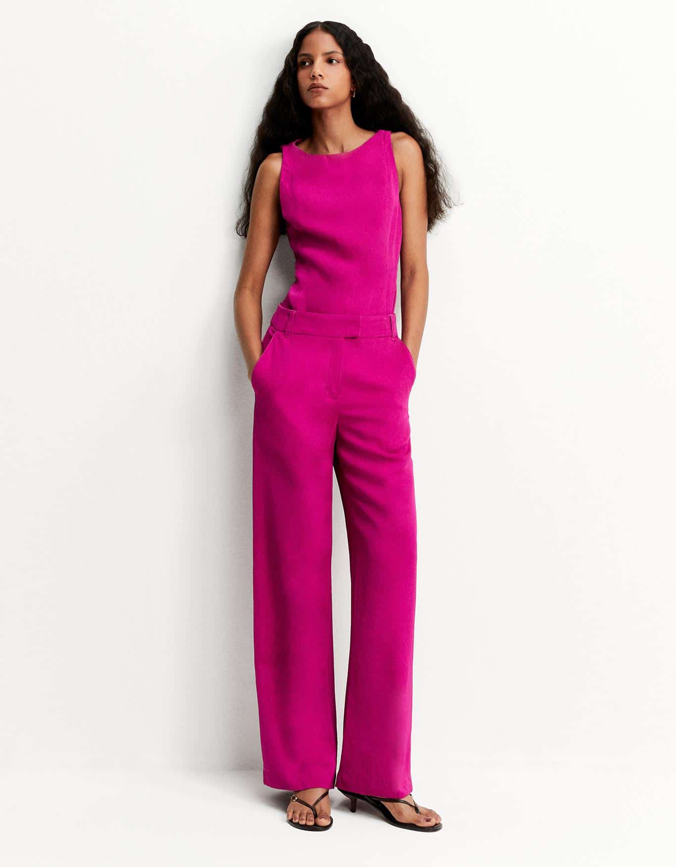 Calça Pantalona Alfaiatada