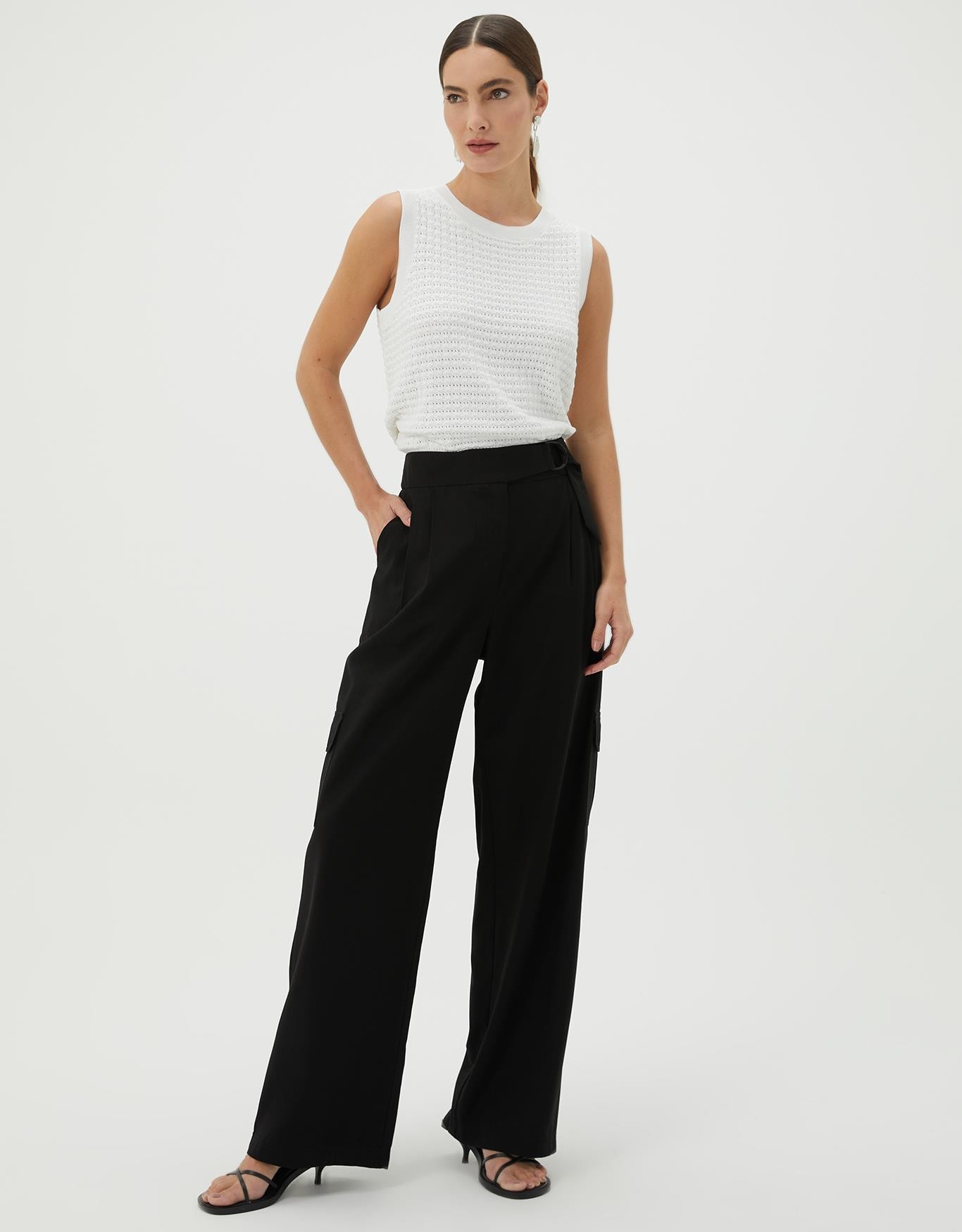 Code 151894 Calça Pantalona Bolso Cargo
