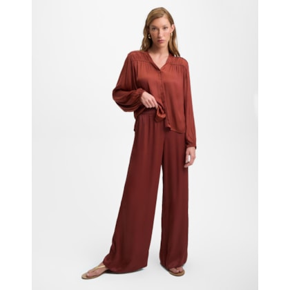 Calça Pantalona com Elástico