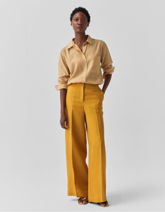 Shoulder — Calça Pantalona Cós Elastico
