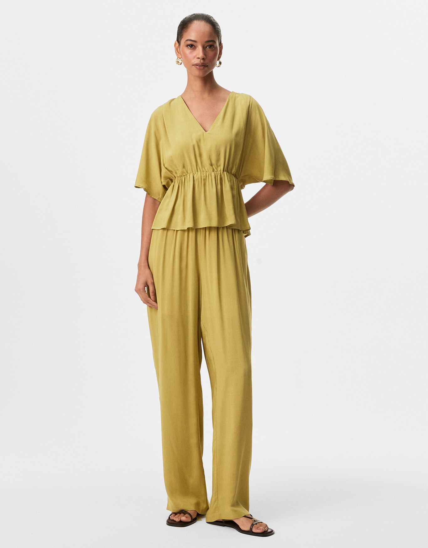 Calça Pantalona Elastico