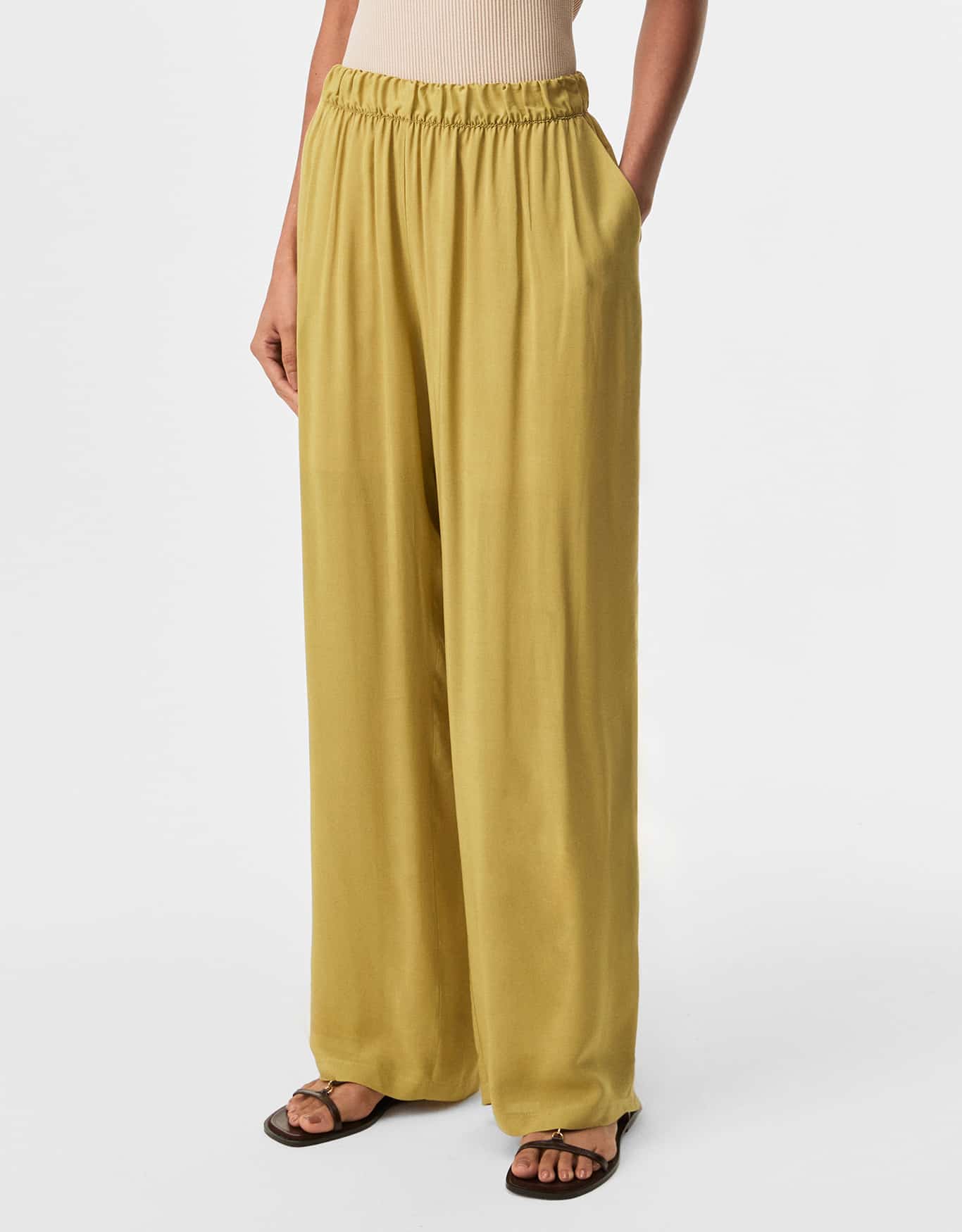 Calça Pantalona Elastico