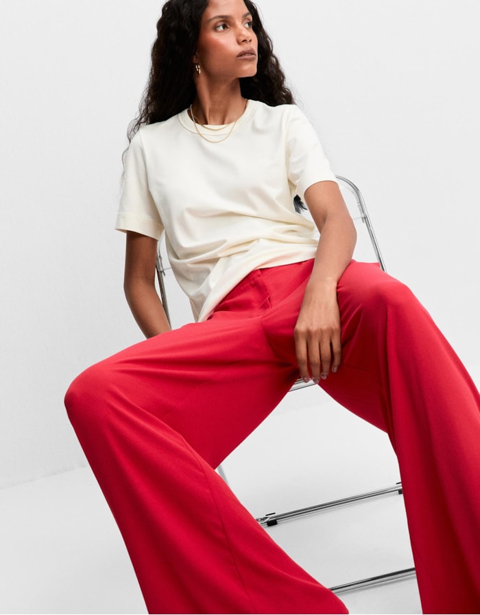 Shoulder — Calça Pantalona Elástico Cós