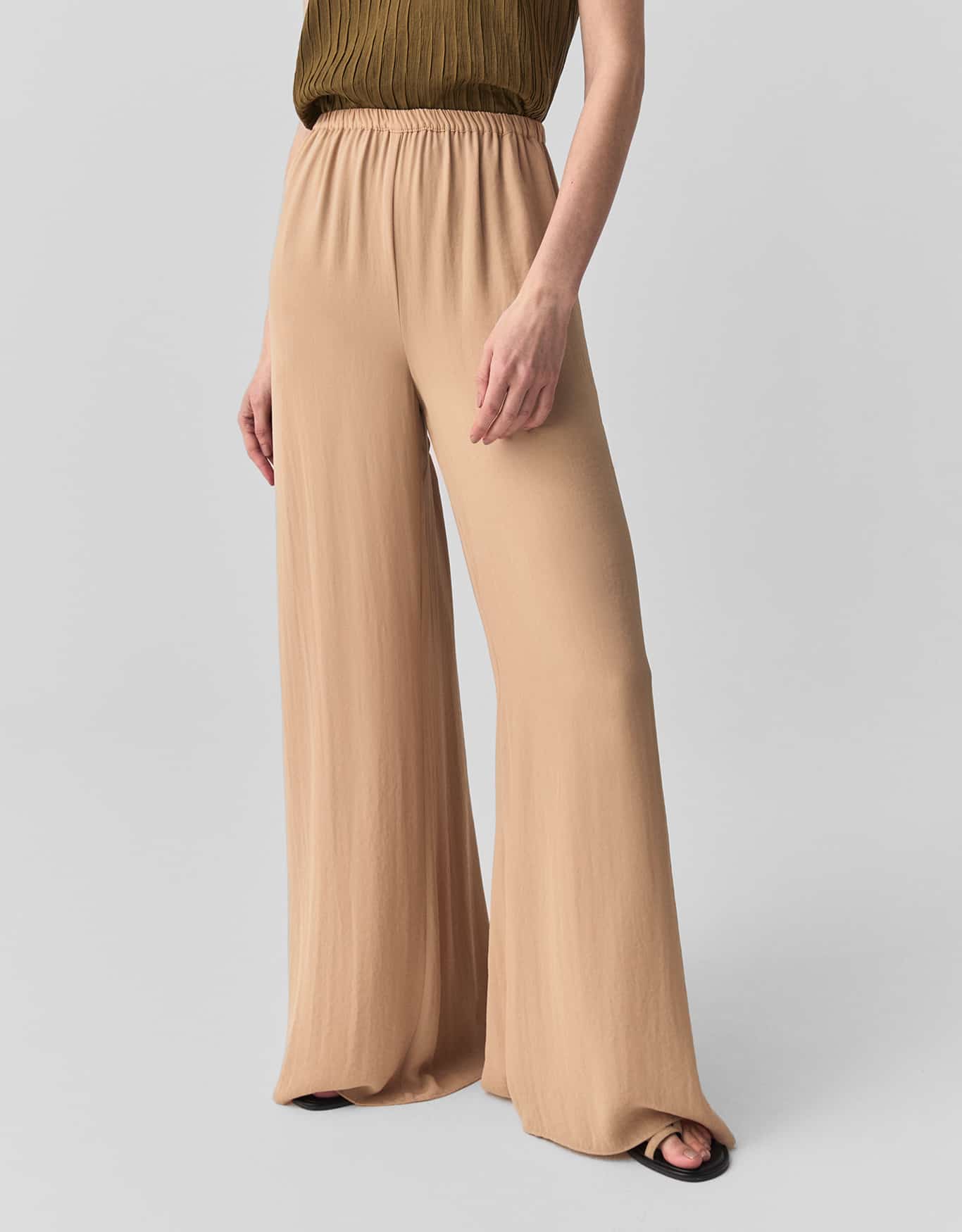 Calça Pantalona Fenda